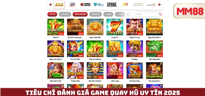 Top 5 Game Quay Hũ Uy Tín 2025 – Slot RTP Cao, Đồ Họa Đẹp, Trả Thưởng Minh Bạch 3 Tiêu Chí đánh giá Game Quay Hũ Uy Tín 2025